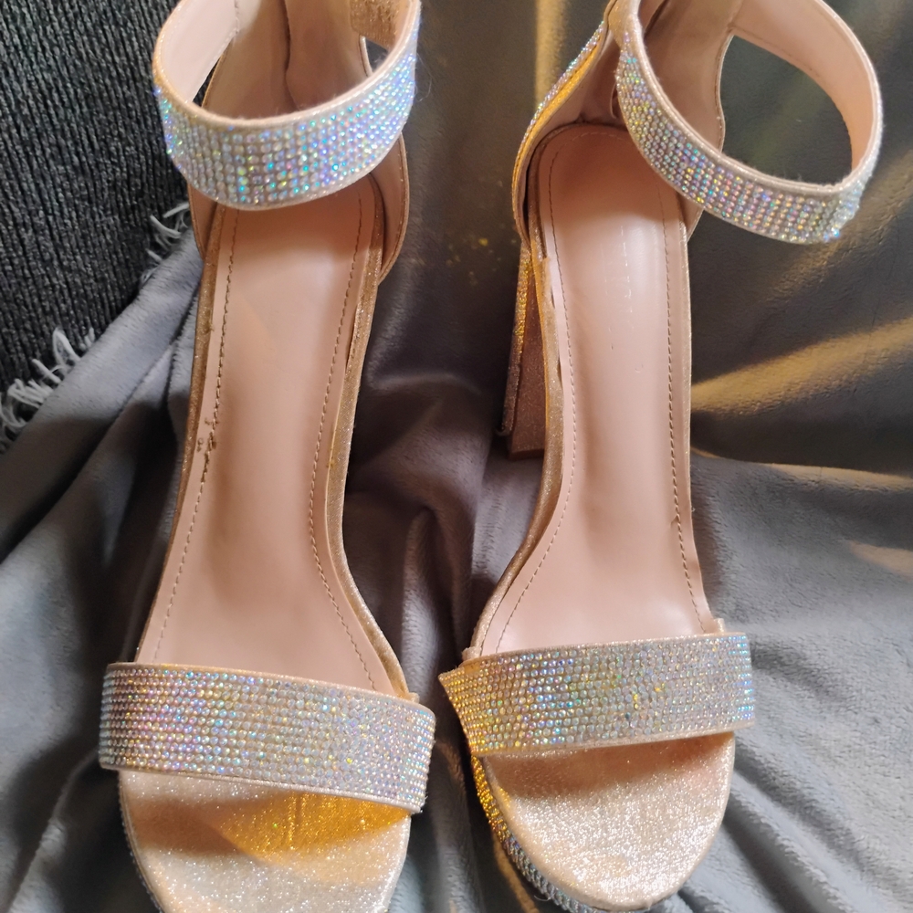 Elegant Rhinestone Embellished Heels